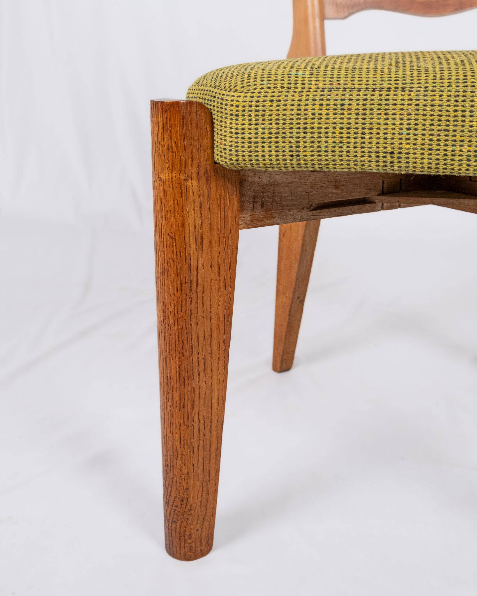 Set of 6 Guillerme and Chambron chairs for Your Home, France, 1950s