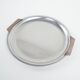Round stainless steel tray, Danish design, 1970s, made in Denmark