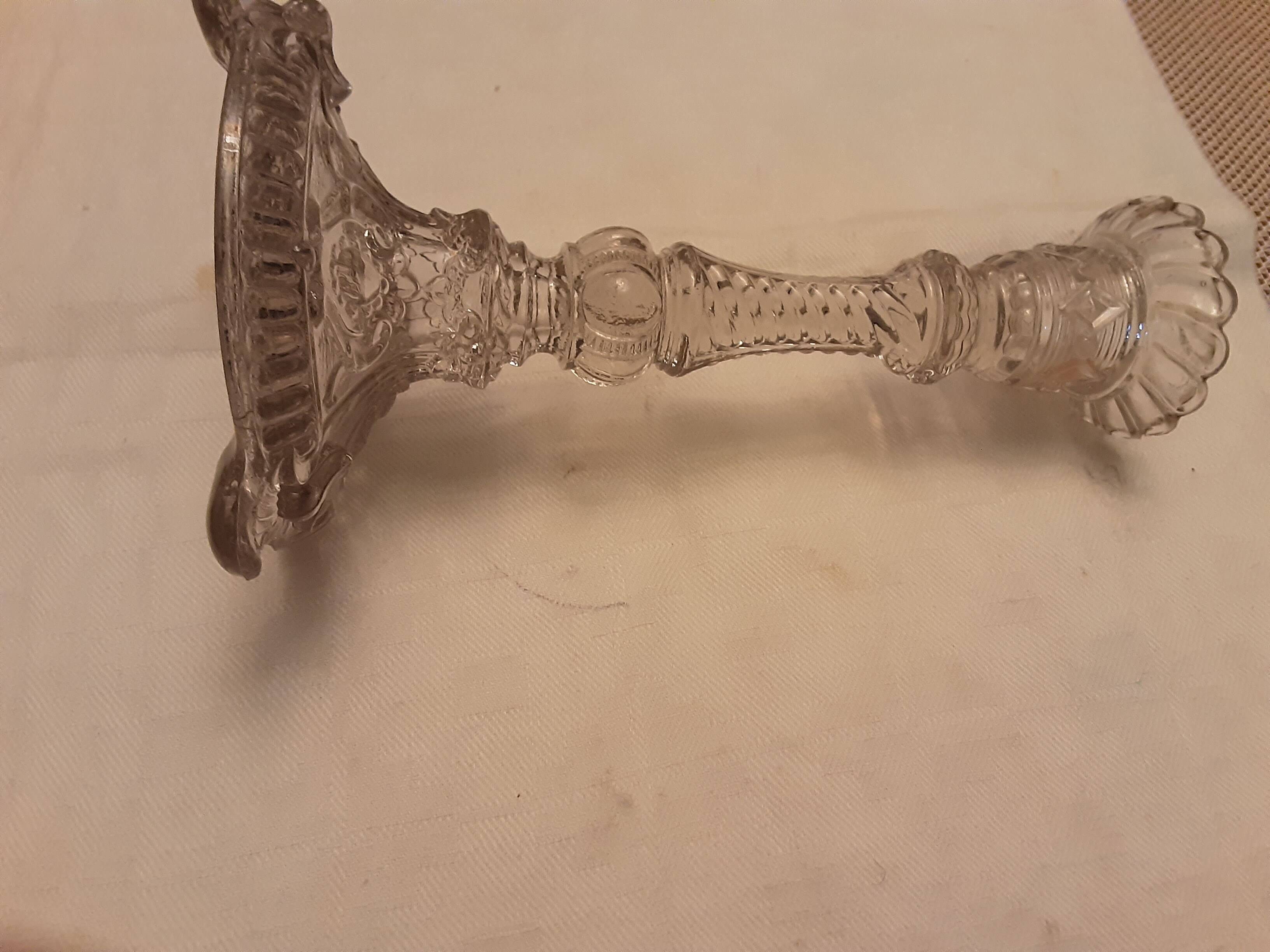 PRESSED GLASS CHANDELIER