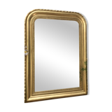 Louis-Philippe mirror 19th century, gold with gold leaf, mercury ice 102x77.5cm