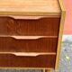 Danish vintage teak chest of drawers / nightstand, mid century modern, 1960