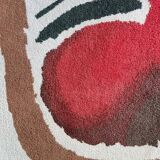 Tapis en laine tufté main Tisca Forster – France des années 1980