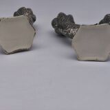 Art pottery candlesticks from Gien