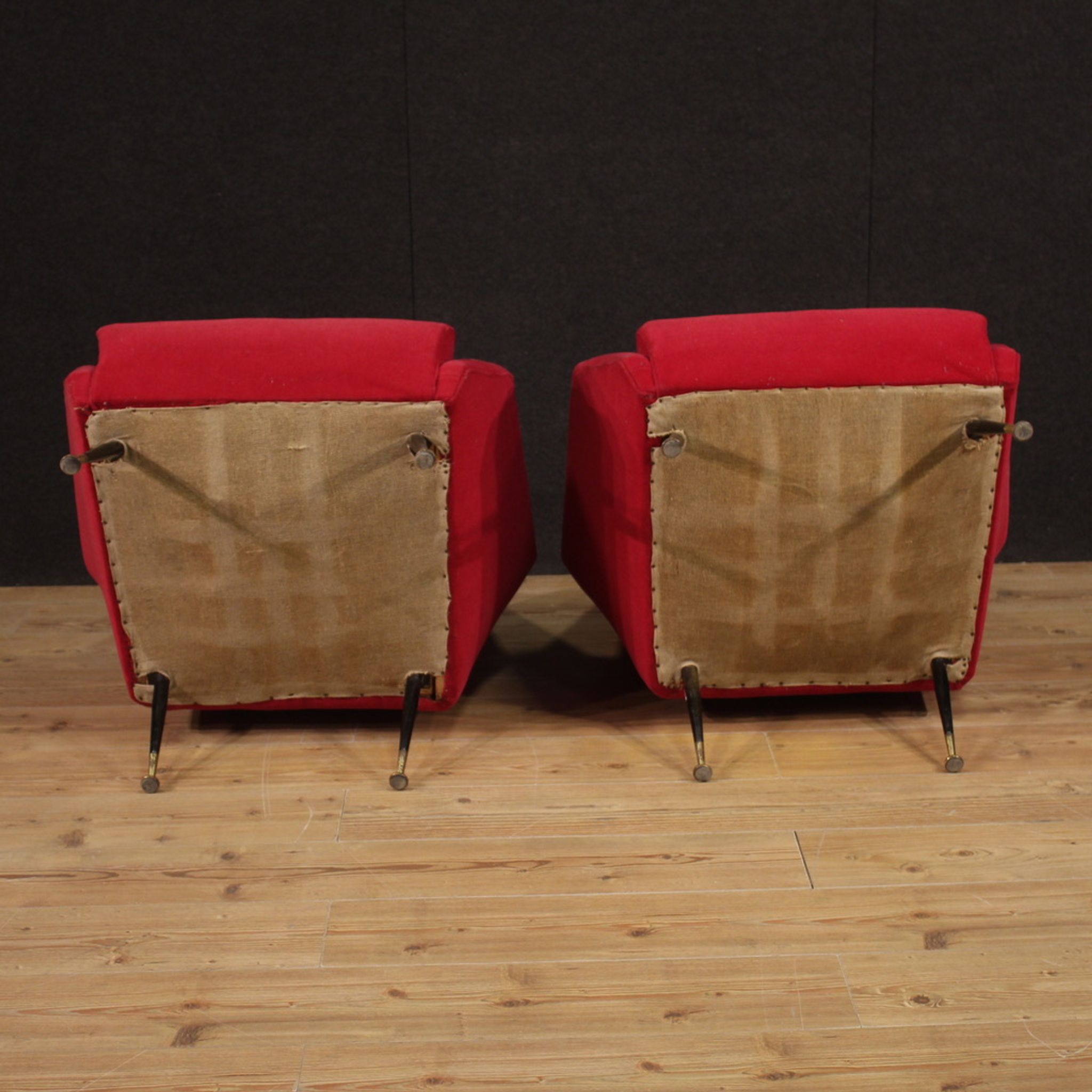 Paire de fauteuils italiens des années 60