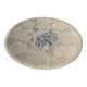 Ethnic handmade round fish dish