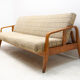 Canapé pliant du milieu du siècle dans le style scandinave, années 1960, Tchécoslovaquie