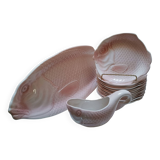 Service à poisson en céramique