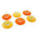 Set of glass cups, Italian design, 1970s, manufactured by Fratelli Guzzini