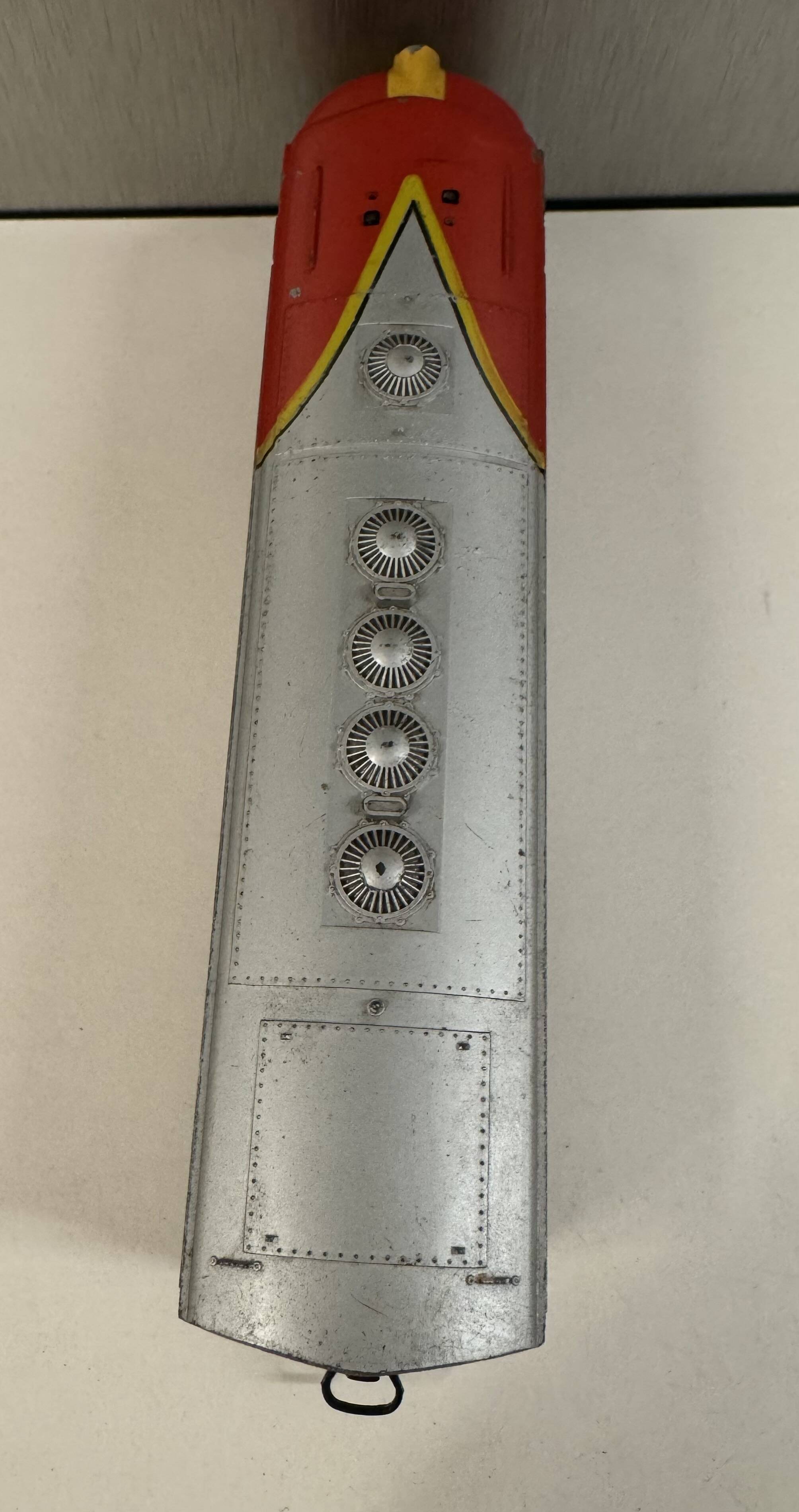 Old train locomotive Marklin Santa fe USA