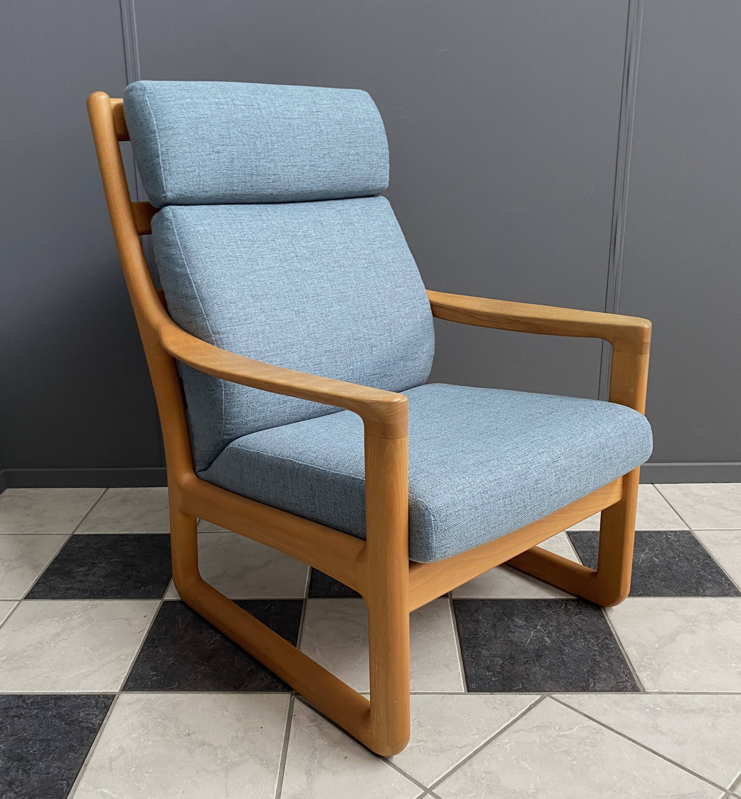 Danish highback chair by Johannes Andersen for Silkeborg