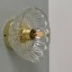 Vintage molded glass lampshade wall light - tableware collection -