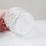 Glass vase iridescent, 80s