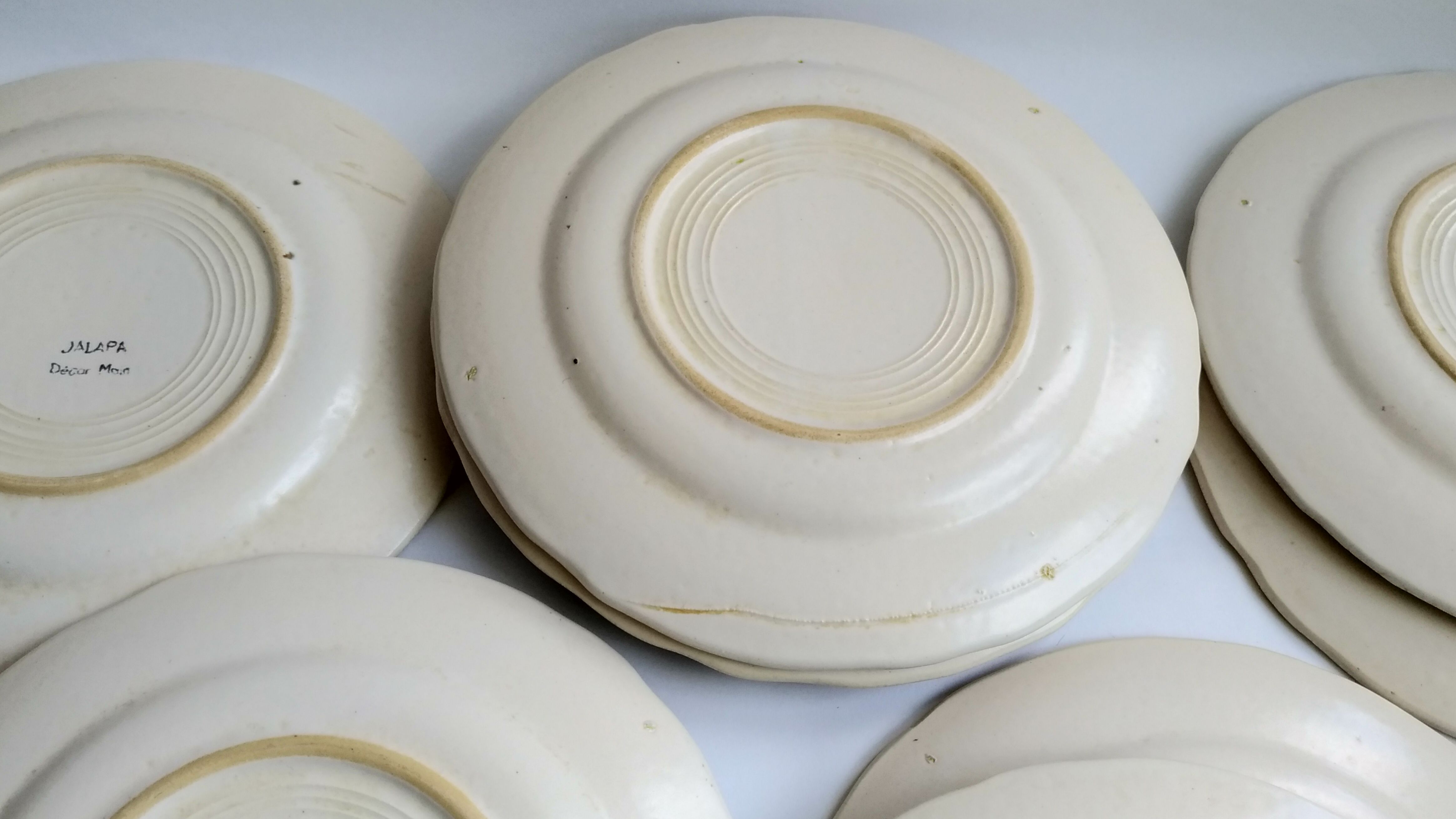 10 plates 1970 Japala Faïence de Pornic