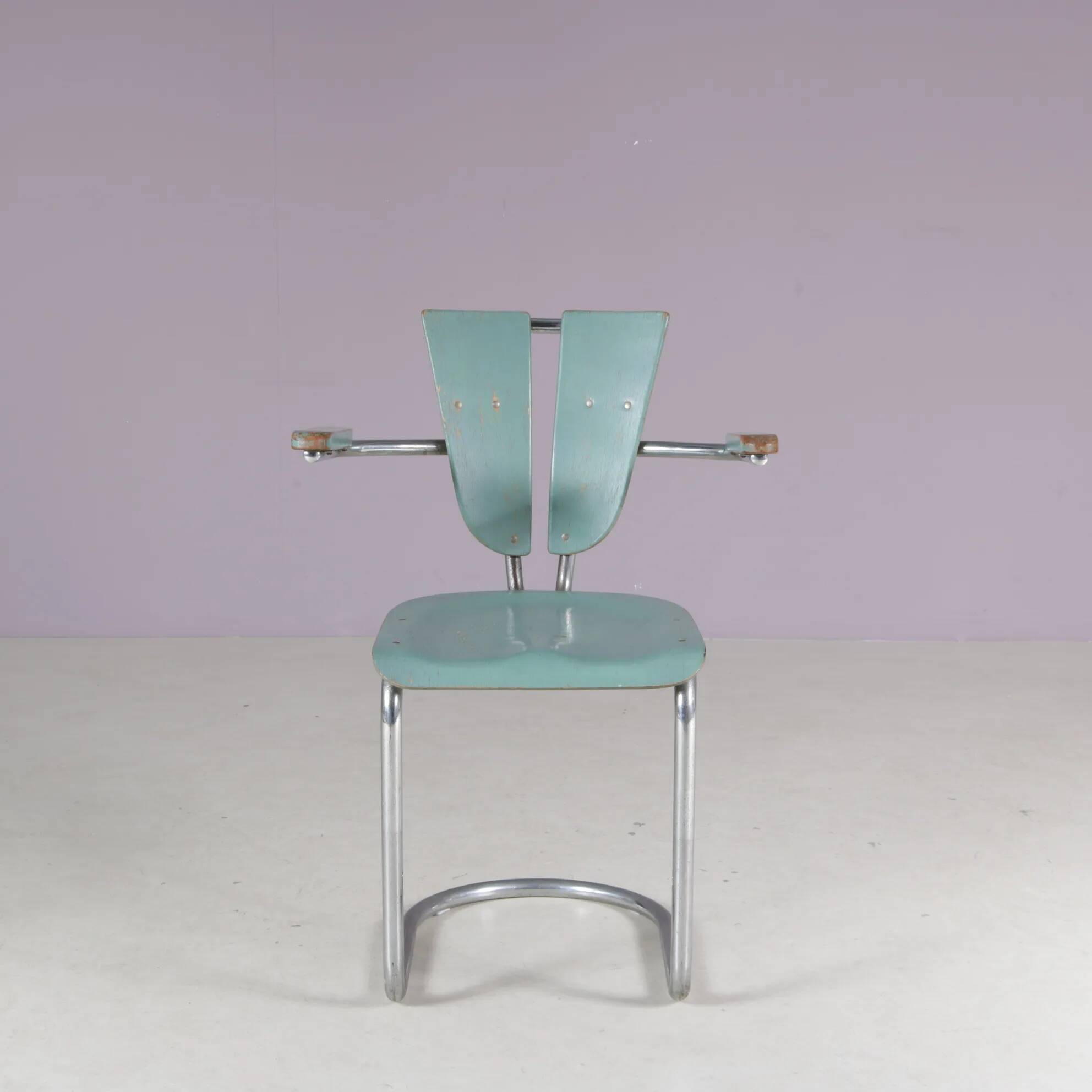 1950s Rare side chair by Lemafa Den Haag, Netherlands