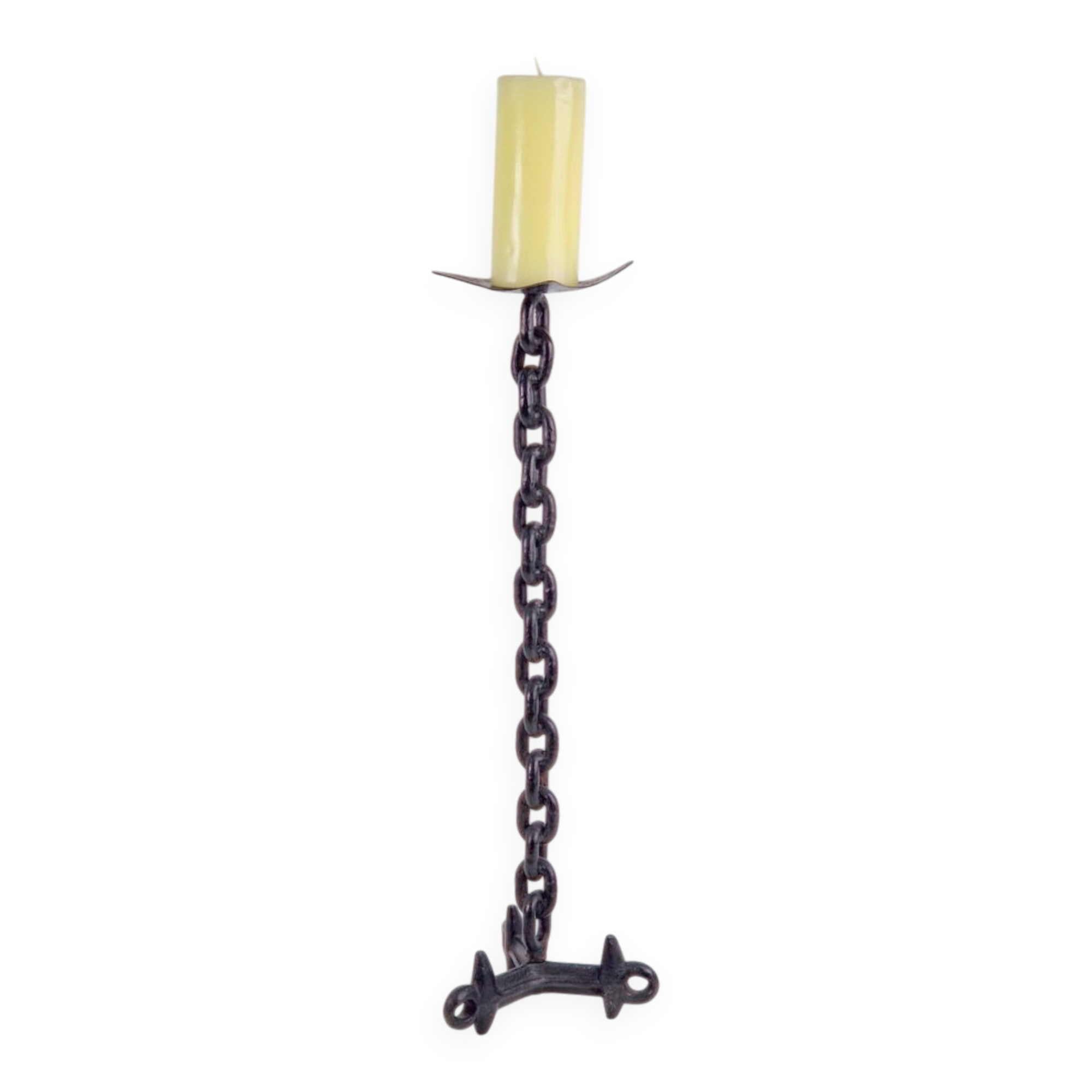 Brutalist Chain Floor Candleholder from Franz West, France, 1960s