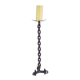 Brutalist Chain Floor Candleholder from Franz West, France, 1960s