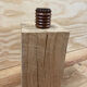 Round art deco wooden box 1930 Courchevel 1850
