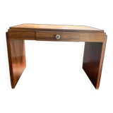 Walnut and mahogany desk, 1930s-1940s.