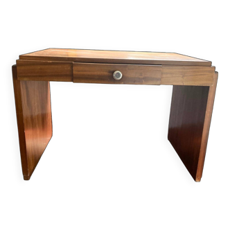 Bureau en noyer et acajou, années 30-40