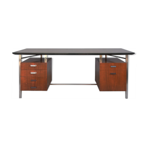 Bureau en palissandre et chrome