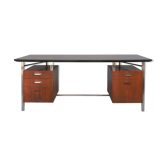 Desk rosewood and chrome 1960s