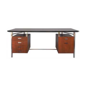 Desk rosewood and chrome 1960s