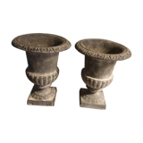 Pair of Medici cast iron vases