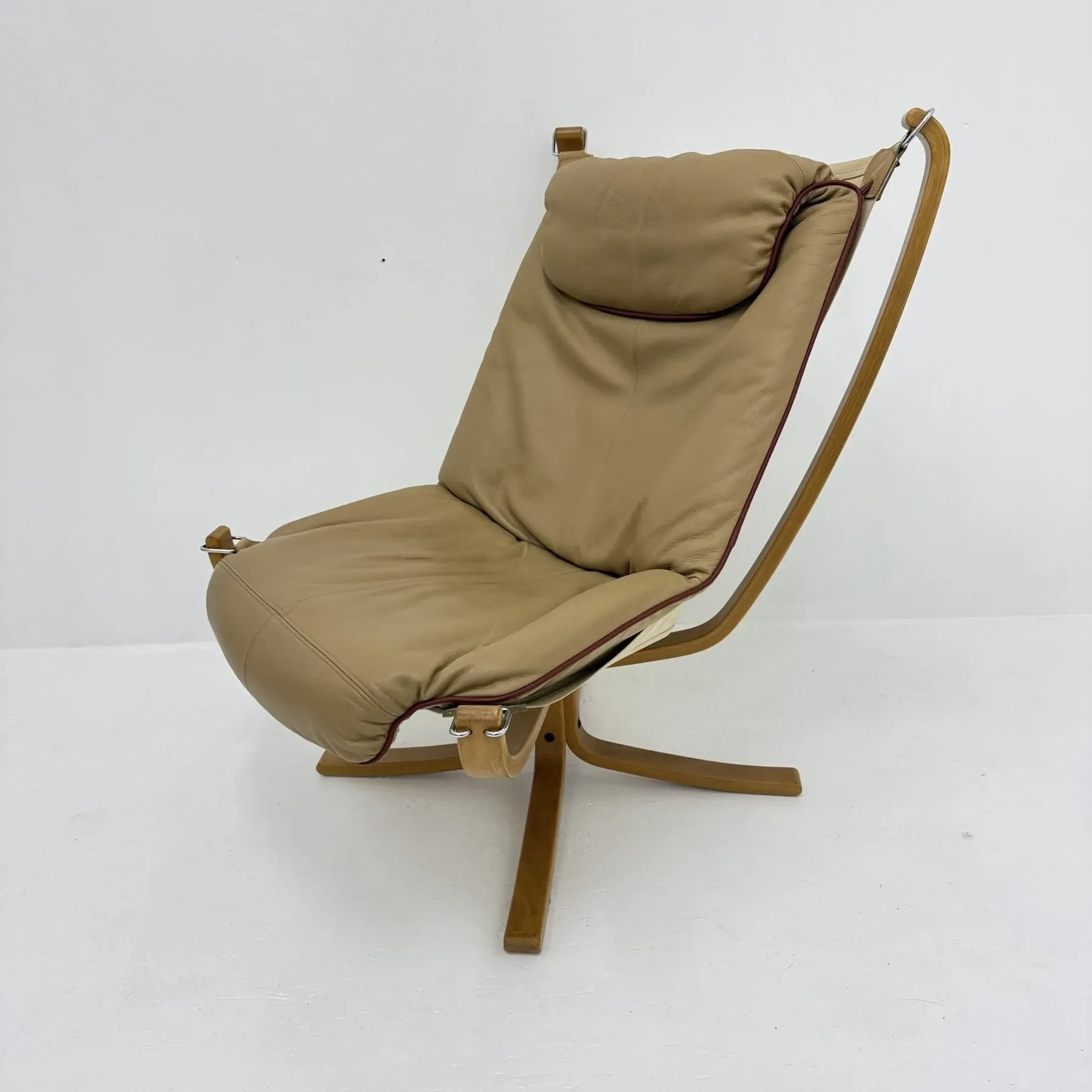 Falcon leather lounge chair by Sigurd Ressel for Vatne Møbler, 1970s
