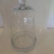 Support en verre avec cloche en verre