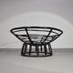Papasan rattan lounge chair 1970s
