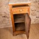 Louis XVI style bedside chest of drawers, marble top, late 19th century.