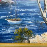 Oil Painting On Canvas Framed Signed Joly