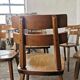 Set de 6 chaises tout bois 1960