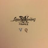 Rectangular dish beige ornate Sarreguemines