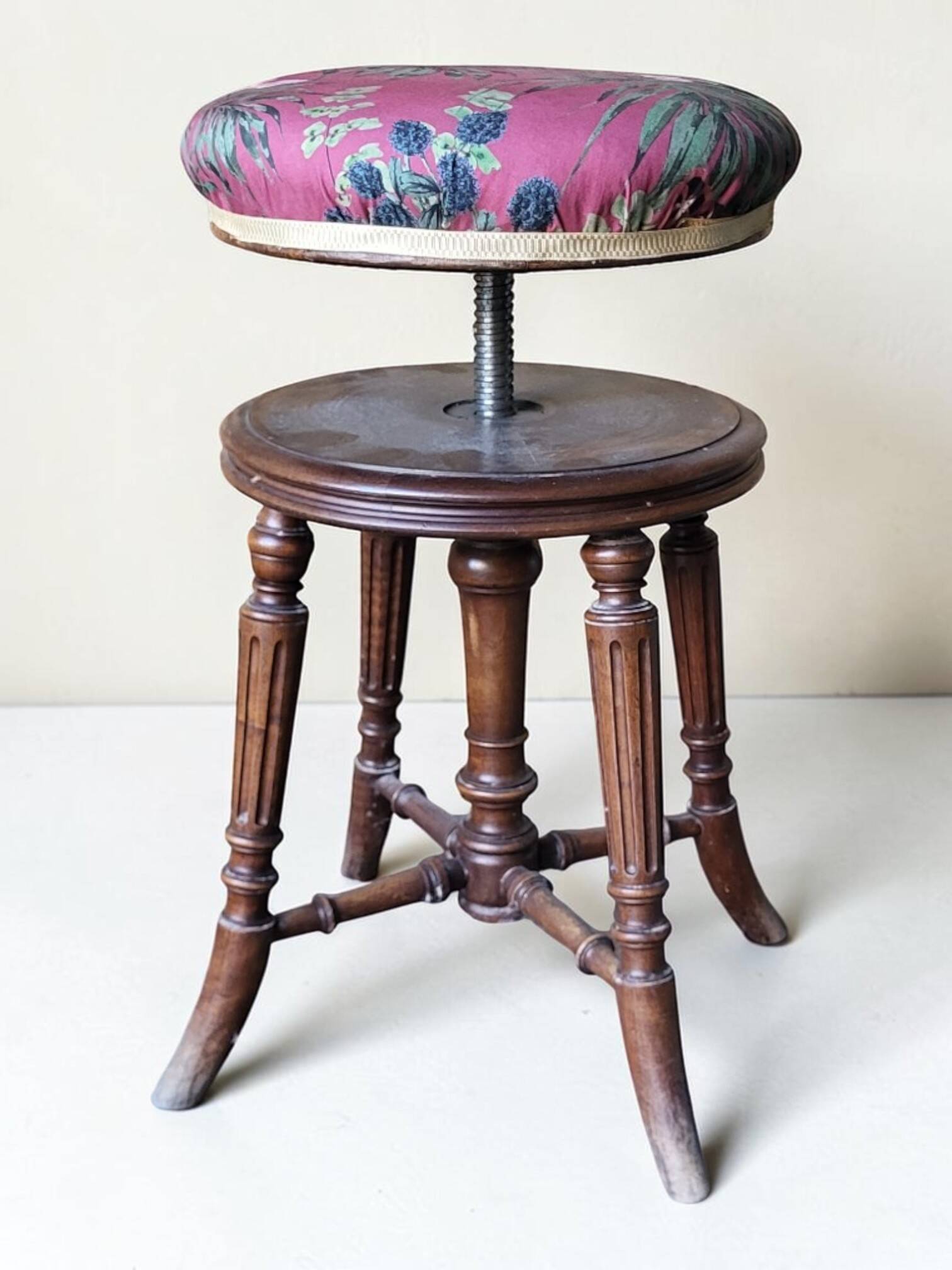 Tabouret de piano Napoléon III, XIXème