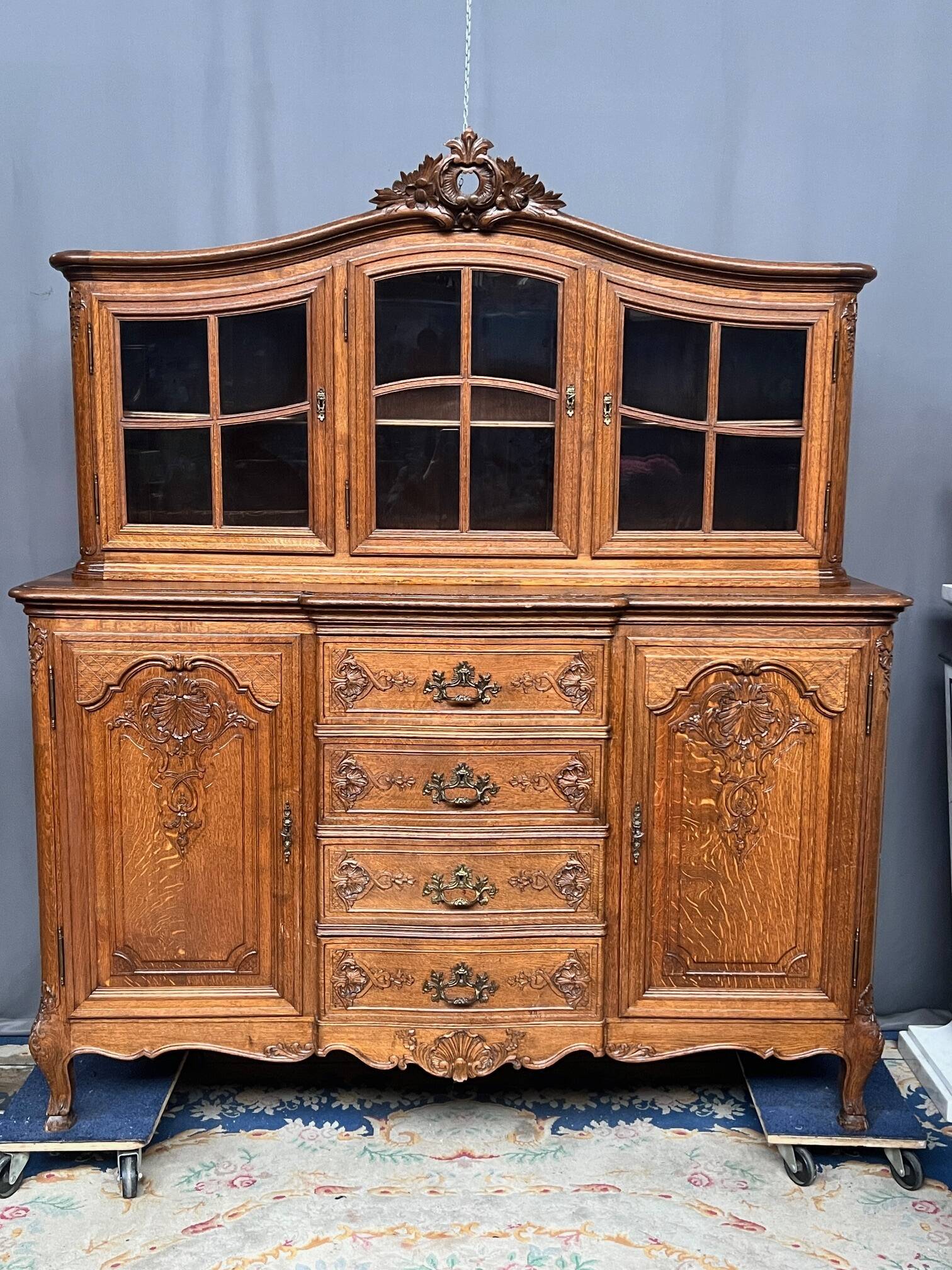 Louis XV style buffet, solid oak.