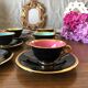 6 cups and saucer for coffee or tea art deco