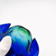 Murano Ashtray Flavio Poli Sommerso Blue Green Design 50s