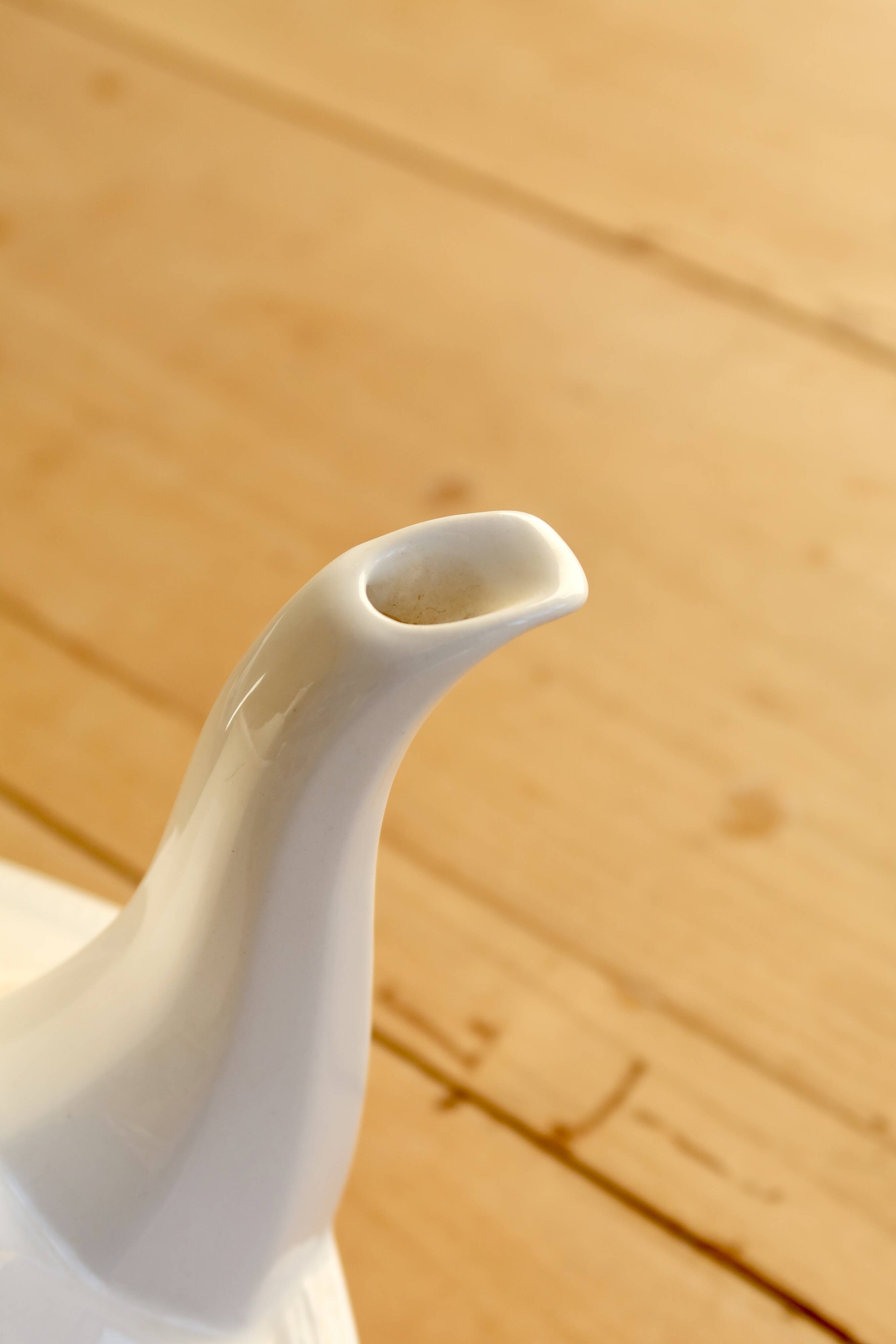 Small vintage porcelain jug Johnson Brothers with Pearl pattern.