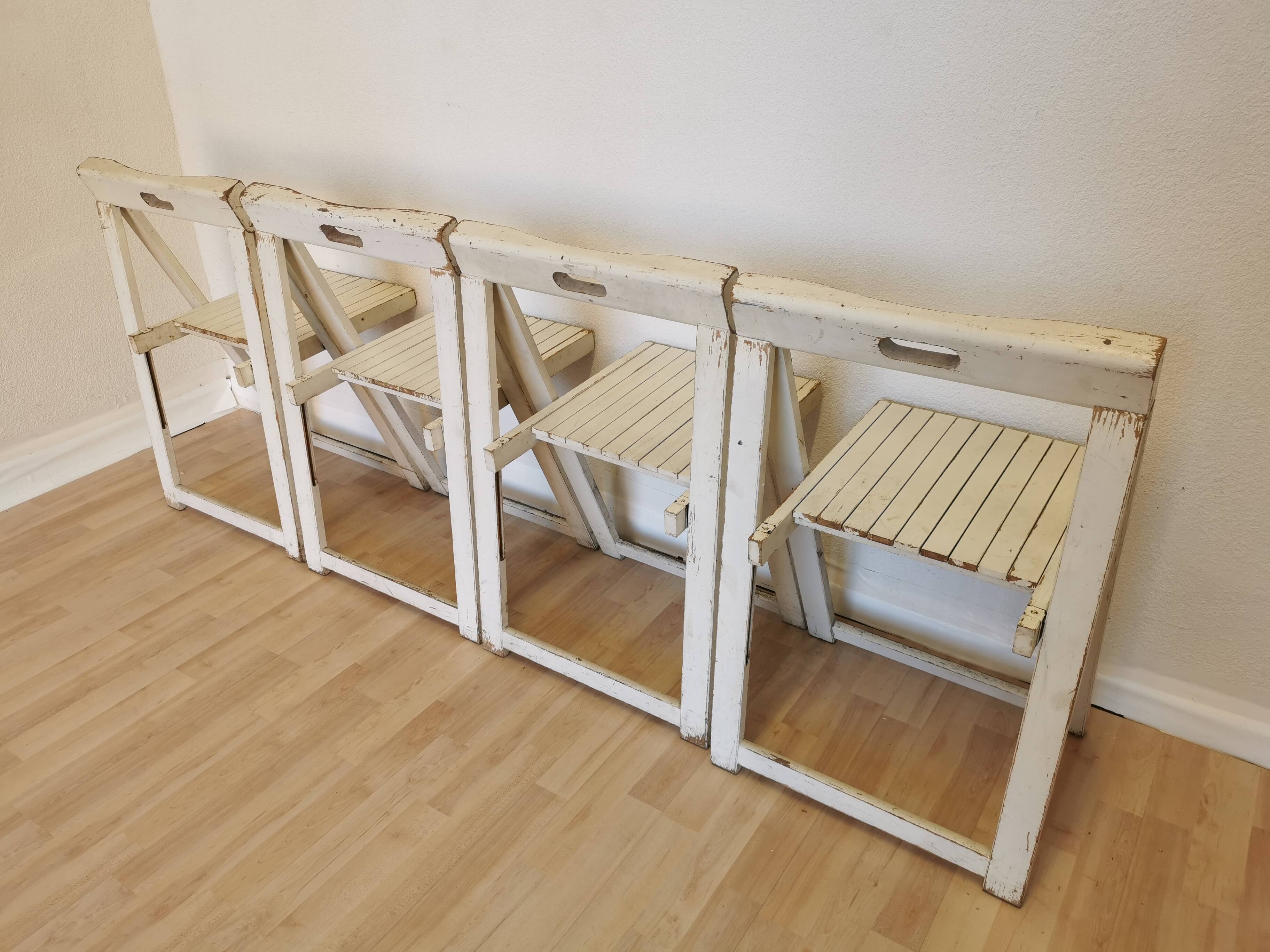 Set of 4 Vintage Trieste Folding Chairs by Aldo Jacober, 1970s
