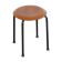 Vintage stool in teak and metal 1960