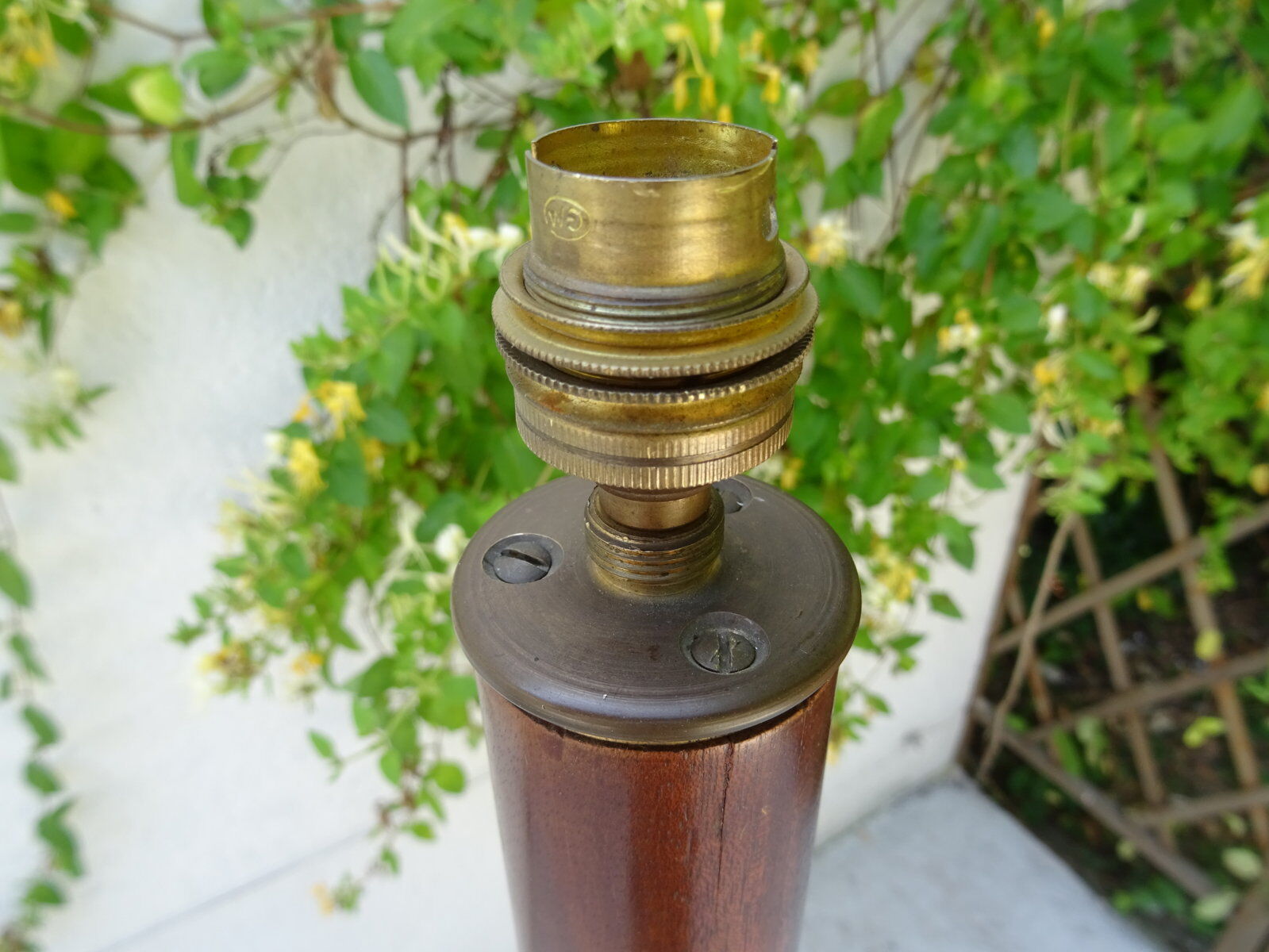 Lampadaire des années 30 en acajou