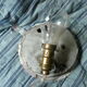 Ceiling lamp in opaline half-moon 1950 diameter: 20cm.