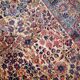 Handmade antique Persian Kerman rug 128cm x 210cm 1920s