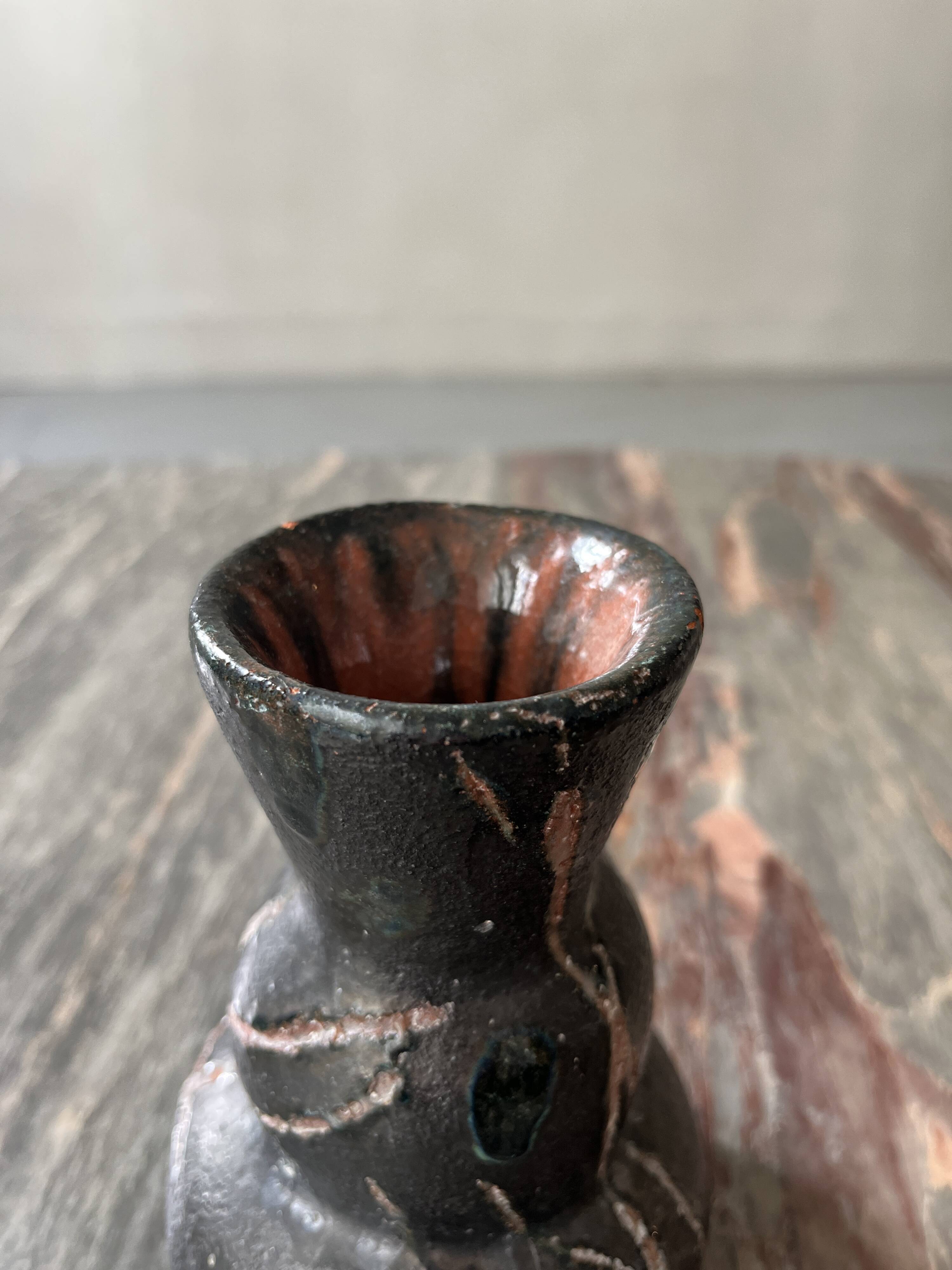 signed ceramic vase