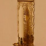 A pair of Swedish brass wall sconces from the mid-century.