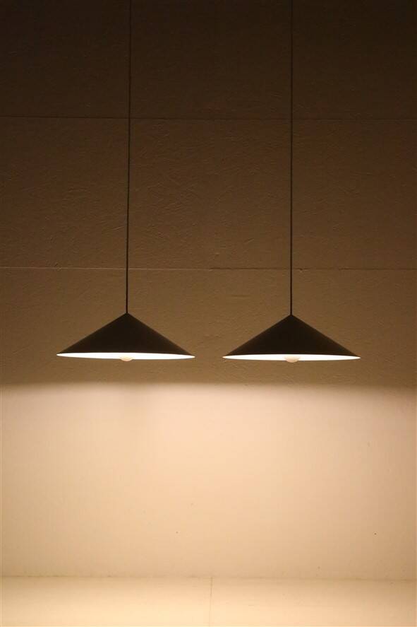 Postmodern Focus '1001' / 'Pendant No. 1' pendant lamp / Claus Bonderup / Torsten Thorup / 1970s / 1980s