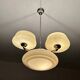 Large Art Deco pendant light in glass, 1930s