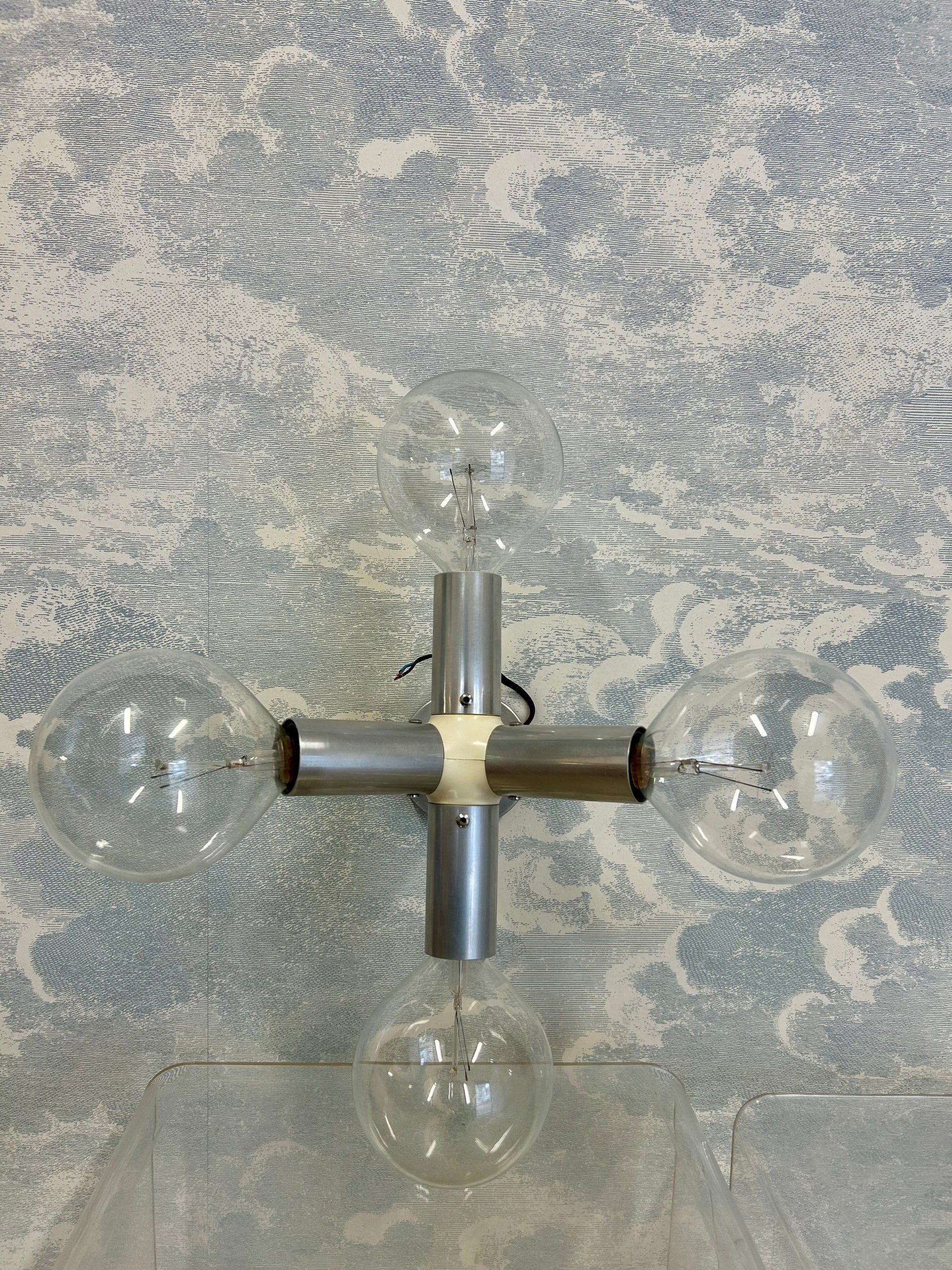 Pair of wall lights by Trix & Robert Haussmann for Swiss Lamps Int., Switzerland, 1960s