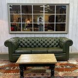 Large English industrial mirror, 1990s work, pub background